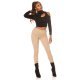 Blugi dama cu push up, skinny, bej, din bumbac, mulati, cu talia inalta, Haley 7 - jojofashion.ro