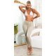 Blugi dama cu push up, skinny, cappuccino, din bumbac, cu talia inalta, Rayya 4 - jojofashion.ro