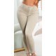 Blugi dama cu push up, skinny, cappuccino, din bumbac, cu talia inalta, Rayya 6 - jojofashion.ro