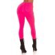 Blugi dama cu push up, skinny, roz fucsia, din bumbac, mulati, cu talia inalta, Haley 3 - jojofashion.ro