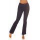 Blugi dama evazati, albastri indigo, bumbac denim, cu talia inalta, Cyndee 2 - jojofashion.ro