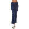 Blugi dama evazati, denim, albastri, bootcut, Helga