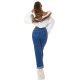 Blugi dama evazati push up, albastri, denim uzat, Janae Blugi dama evazati push up, albastri, denim uzat, Janae 7 - jojofashion.ro