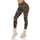 Blugi dama mulati, army print camuflaj, kaki, din bumbac, Cargo 2 - jojofashion.ro