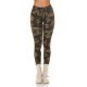 Blugi dama mulati, army print camuflaj, kaki, din bumbac, Cargo 4 - jojofashion.ro