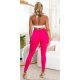 Blugi dama mulati, ciclam, din bumbac, mulati, cu talia inalta, Thana 5 - jojofashion.ro