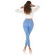 Blugi dama mulati cu push up, bleu, din denim elastic, cu talia inalta, Shantall 8 - jojofashion.ro