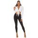 Blugi dama mulati negri, denim cu aspect uzat Becky Blugi dama mulati negri, denim cu aspect uzat Becky 5 - jojofashion.ro