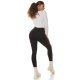 Blugi dama mulati, negri, uzati, denim, cu talia inalta Afrom 5 - jojofashion.ro