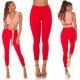 Blugi dama mulati, rosii, din bumbac, cu talia inalta, Krame Blugi dama mulati, rosii, din bumbac, cu talia inalta, Krame 7 - jojofashion.ro