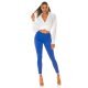 Blugi dama push up, albastri, denim, cu talia inalta, Pikme Blugi dama push up, albastri, denim, cu talia inalta, Pikme 6 - jojofashion.ro