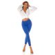Blugi dama push up, albastri, denim, cu talia inalta, Pikme Blugi dama push up, albastri, denim, cu talia inalta, Pikme 8 - jojofashion.ro