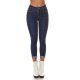 Blugi dama push up, albastri indigo, denim, cu talia inalta Tryxe 2 - jojofashion.ro