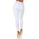 Blugi dama push up, albi, denim, cu talia inalta, Pikme Blugi dama push up, albi, denim, cu talia inalta, Pikme 3 - jojofashion.ro