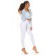 Blugi dama push up, albi, denim, cu talia inalta, Pikme Blugi dama push up, albi, denim, cu talia inalta, Pikme 7 - jojofashion.ro