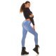 Blugi dama push up, bleu, denim, mulati, cu talia inalta, Yuuto 6 - jojofashion.ro