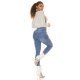 Blugi dama push up, bleu, din bumbac, cu cinci nasturi, Sangita 7 - jojofashion.ro
