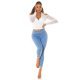 Blugi dama push up, bleu, din denim, mulati, cu talia inalta, Stephany 7 - jojofashion.ro