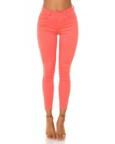 Blugi dama push up, corai, denim, cu talia inalta, Pikme Blugi dama, Blugi dama push up, corai, denim, cu talia inalta, Pikme - jojofashion.ro
