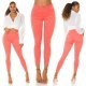 Blugi dama push up, corai, denim, cu talia inalta, Pikme 9 - jojofashion.ro