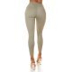 Blugi dama push up, kaki, denim, cu talia inalta, Pikme 3 - jojofashion.ro