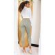 Blugi dama push up, kaki, denim, cu talia inalta, Pikme 5 - jojofashion.ro