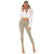 Blugi dama push up, kaki, denim, cu talia inalta, Pikme 6 - jojofashion.ro