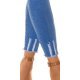 Blugi dama push up uzati, mulati, bleu, din bumbac, cu talia inalta, Szuzanne 9 - jojofashion.ro
