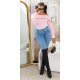 Blugi dama skinny, bleu, din bumbac, Kalyani Blugi dama skinny, bleu, din bumbac, Kalyani 5 - jojofashion.ro