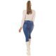 Blugi dama skinny cu push up, albastri, din bumbac, Eveliny Blugi dama skinny cu push up, albastri, din bumbac, Eveliny 5 - jojofashion.ro