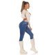 Blugi dama skinny cu push up, albastri, din bumbac, Eveliny Blugi dama skinny cu push up, albastri, din bumbac, Eveliny 8 - jojofashion.ro