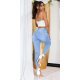 Blugi dama skinny cu push up, bleu, din bumbac, Priscila Blugi dama skinny cu push up, bleu, din bumbac, Priscila 5 - jojofashion.ro