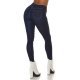 Blugi dama skinny fit uzati, bleumarin denim, cu push up Eltem 3 - jojofashion.ro