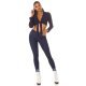 Blugi dama skinny fit uzati, bleumarin denim, cu push up Eltem 4 - jojofashion.ro