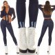 Blugi dama skinny fit uzati, bleumarin denim, cu push up Eltem 7 - jojofashion.ro