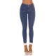 Blugi dama skinny, mulati, albastri, din denim, cu talia inalta, Crissy 2 - jojofashion.ro