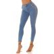 Blugi dama skinny, mulati, bleu, din bumbac, Veronique Blugi dama skinny, mulati, bleu, din bumbac, Veronique 2 - jojofashion.ro