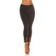 Blugi dama skinny, negri, din bumbac, cu talia inalta, Melleah 5 - jojofashion.ro