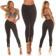 Blugi dama skinny, negri, din bumbac, cu talia inalta, Melleah 10 - jojofashion.ro
