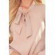 Bluza eleganta, vascoza, bej, cu maneca lunga, Ivana Bluza eleganta, vascoza, bej, cu maneca lunga, Ivana 6 - jojofashion.ro