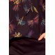 Bluza dama eleganta, vascoza, bleumarin, cu print fluturi, cu maneca lunga, Ivana 4 - jojofashion.ro