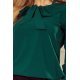 Bluza dama office eleganta, vascoza, verde, cu maneca lunga, Ivana Bluza dama office eleganta, vascoza, verde, cu maneca lunga, Ivana 7 - jojofashion.ro