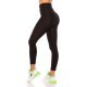 Colanti sport negri cu talie inalta Glossy Colanti sport negri cu talie inalta Glossy 2 - jojofashion.ro