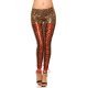Colanti animal print leopard, cu snur rosu pe picior, Clyde 2 - jojofashion.ro