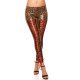 Colanti animal print leopard, cu snur rosu pe picior, Clyde 6 - jojofashion.ro