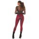 Colanti dama animal print snake, piele eco, rosii, cu talia inalta, Sabrinne 6 - jojofashion.ro