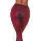 Colanti dama animal print snake, piele eco, rosii, cu talia inalta, Sabrinne 7 - jojofashion.ro