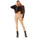 Colanti dama cappuccino din latex, cu talia inalta, Revime Colanti dama cappuccino din latex, cu talia inalta, Revime 4 - jojofashion.ro
