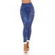 Colanti dama cu aspect de blugi, albastri, mulati, cu glitter, Zaylin 2 - jojofashion.ro