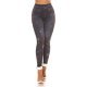 Colanti dama cu aspect de blugi, negri, mulati, cu glitter, Zaylin 2 - jojofashion.ro